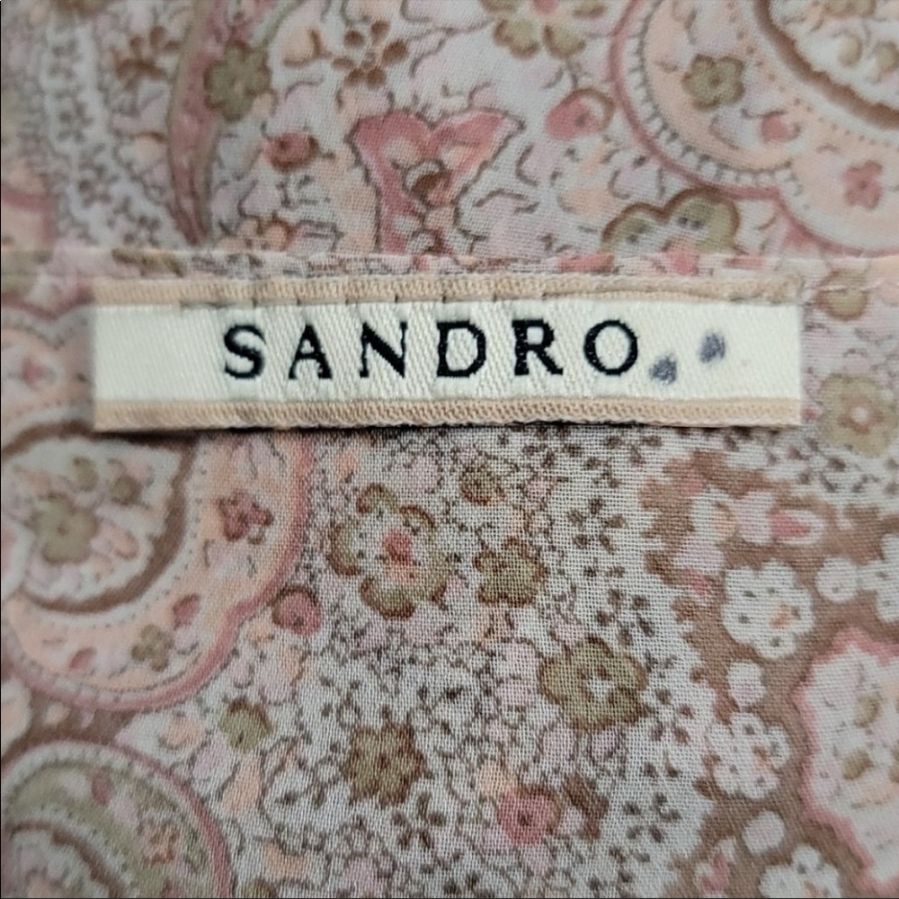 Sandro Ruffle Long Sleeve Top - Picture 5 of 7